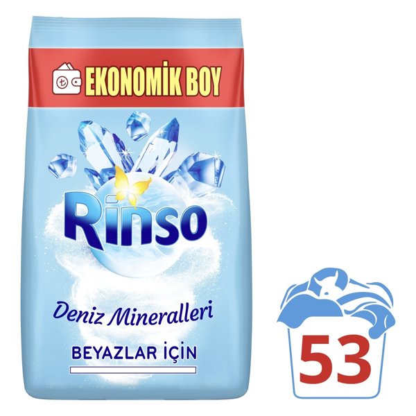 Rinso Deniz Mineralleri Toz Çamaşır Deterjanı 8 kg resmi