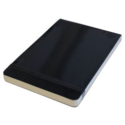 Mynote Case Bloknot Çizgili Soft Kapak 9 cm x 14 cm 80 Yaprak Siyah  resmi