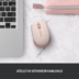 Logitech M221 Gül Rengi Sessiz Kablosuz Mouse resmi